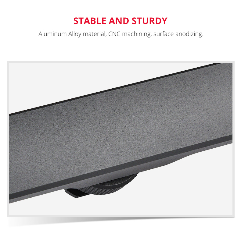 Yelangu A64 Aluminum Alloy Universal Cold Shoe Extension Bracket 2 Hot Shoe Mounts Extension Bar Dual Bracket with 1/4 Yelangu A64 Aluminum Alloy Universal Cold Shoe Extension Bracket 2 Hot Shoe Mounts Extension Bar Dual Bracket with 1/4