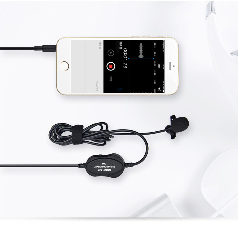 MY2 Lavalier microphone for Smartphones,Cameras,Camcorders,Audio recorders,PCs,and other audio/video recording devices.