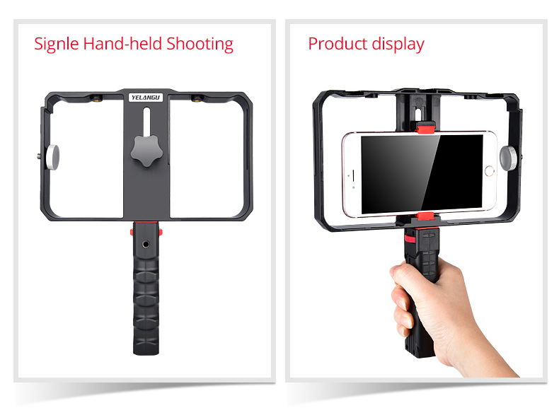 Yelangu PC02 Mobile Phone Video Cage Vlogging Gear Yelangu PC02 Mobile Phone Video Cage Vlogging Gear