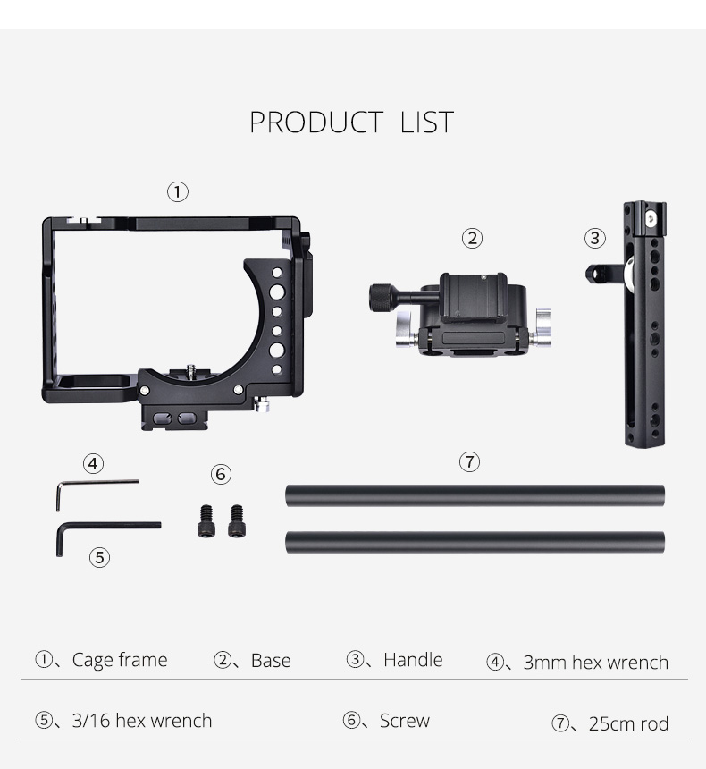 Ca7 Camera Cage for SONY a7 Ca7 Camera Cage for SONY a7