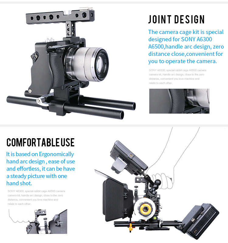 Yelangu C6 DSLR Camera Cage For SONY a6000/a6300/a6500 Yelangu C6 DSLR Camera Cage For SONY a6000/a6300/a6500