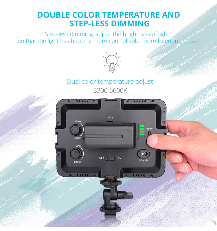 Yelangu LED204 Double color temperature Video Light Yelangu LED204 Double color temperature Video Light