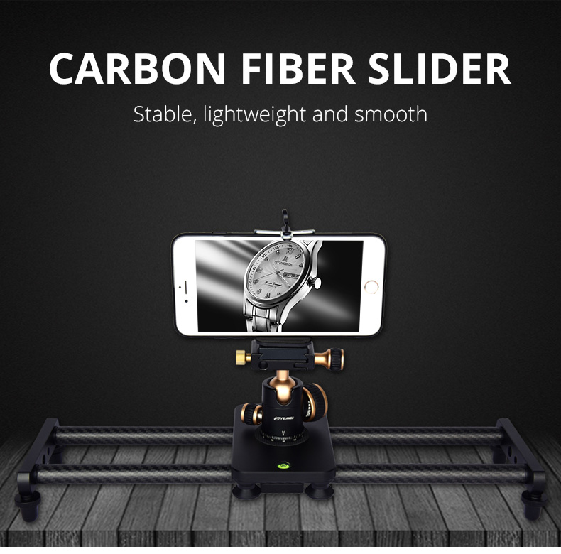 L40T Carbon Fiber Small Camera & Phone Slider 