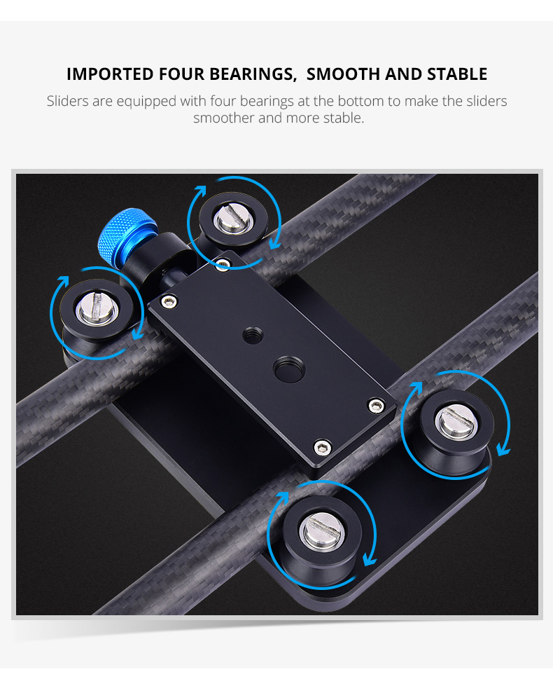 L40T Carbon Fiber Small Camera & Phone Slider 