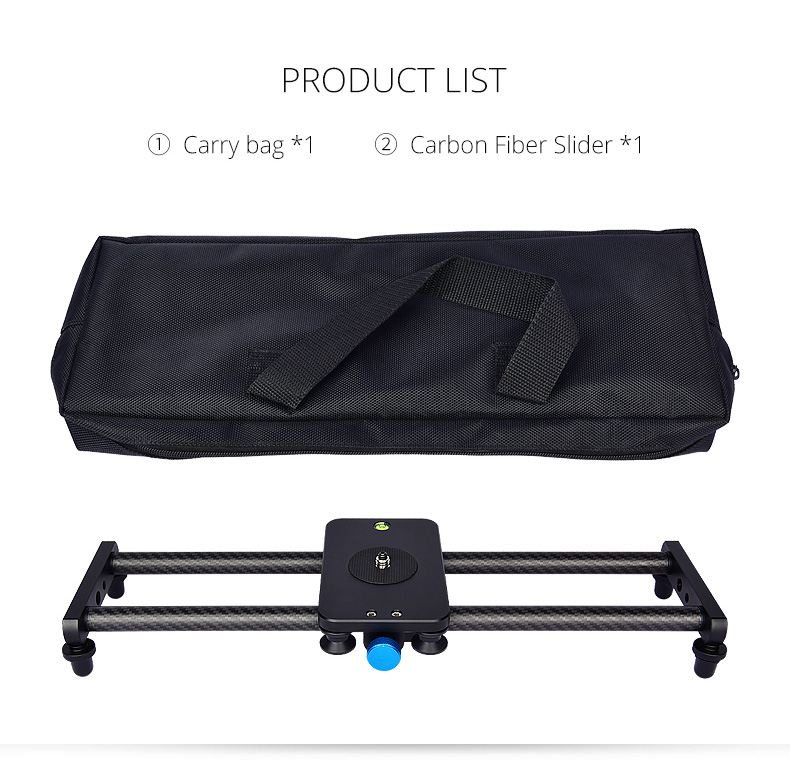 L40T Carbon Fiber Small Camera & Phone Slider 