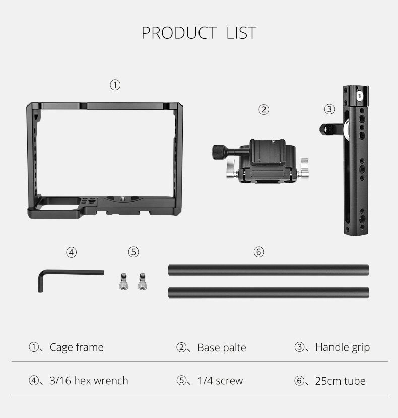 YELANGU C18 Camera Cage for Panasonic S1,S1H,S1R YELANGU C18 Camera Cage for Panasonic S1,S1H,S1R