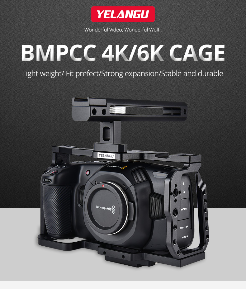 Yelangu C9-A Camera Cage For BMPCC Yelangu C9-A Camera Cage For BMPCC