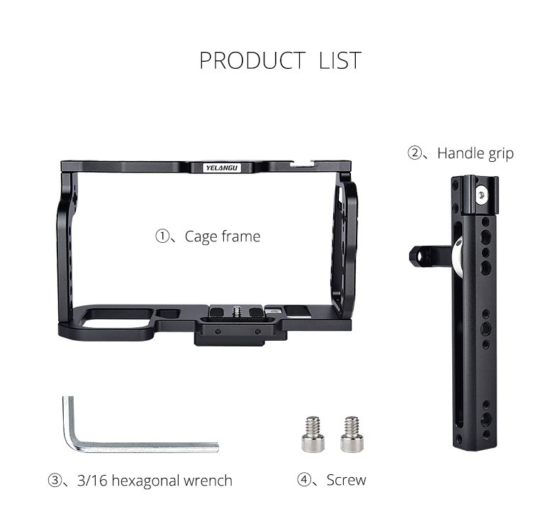 Yelangu C9-A Camera Cage For BMPCC Yelangu C9-A Camera Cage For BMPCC