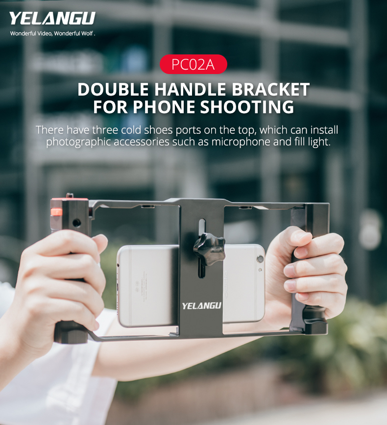 PC02A Smartphone Video Rig( Plastic+ Double Handle) PC02A Smartphone Video Rig( Plastic+ Double Handle)