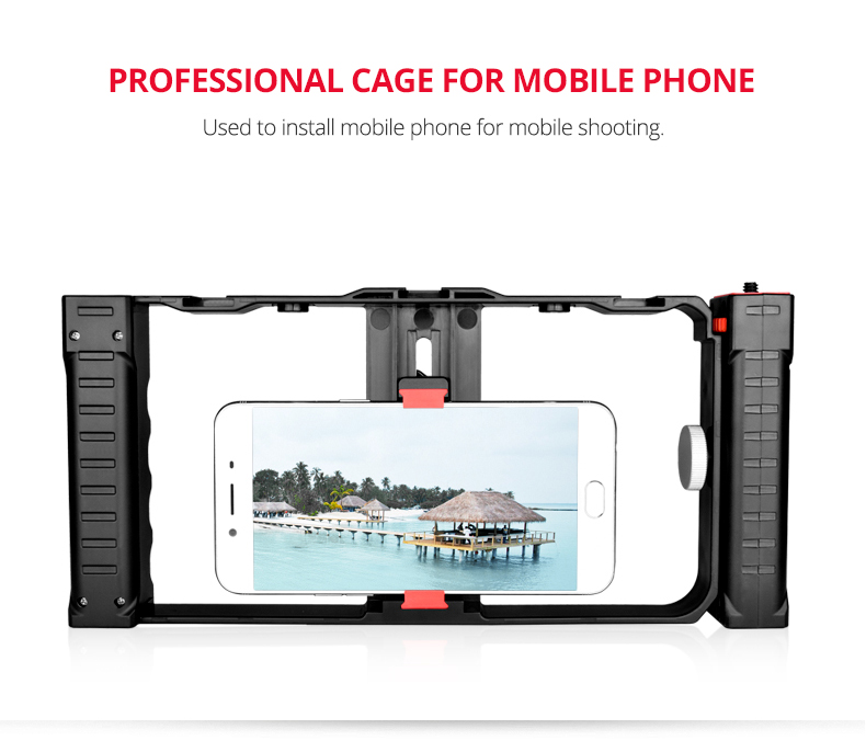 PC02A Smartphone Video Rig( Plastic+ Double Handle) PC02A Smartphone Video Rig( Plastic+ Double Handle)