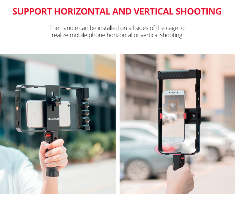 PC02A Smartphone Video Rig( Plastic+ Double Handle) PC02A Smartphone Video Rig( Plastic+ Double Handle)