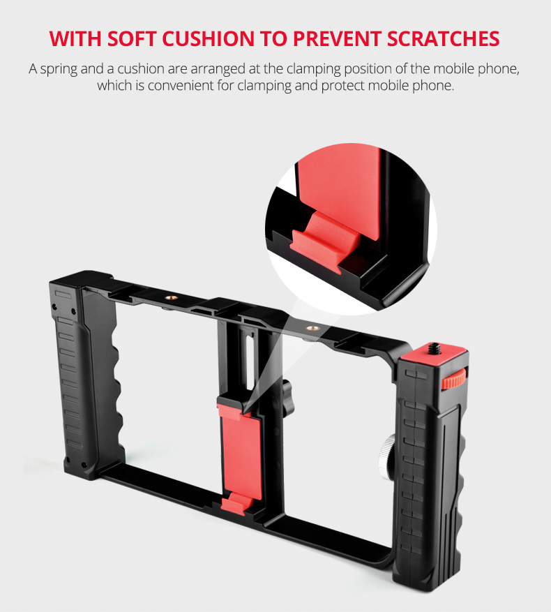 PC02A Smartphone Video Rig( Plastic+ Double Handle) PC02A Smartphone Video Rig( Plastic+ Double Handle)