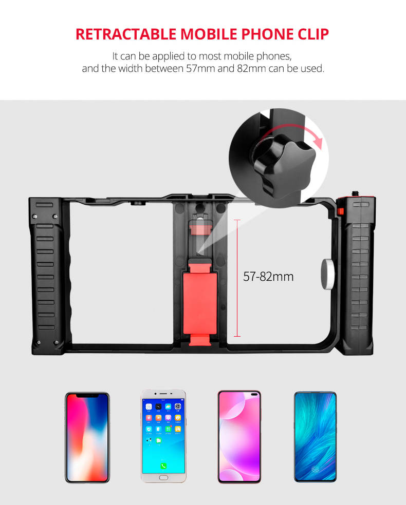 PC02A Smartphone Video Rig( Plastic+ Double Handle) PC02A Smartphone Video Rig( Plastic+ Double Handle)