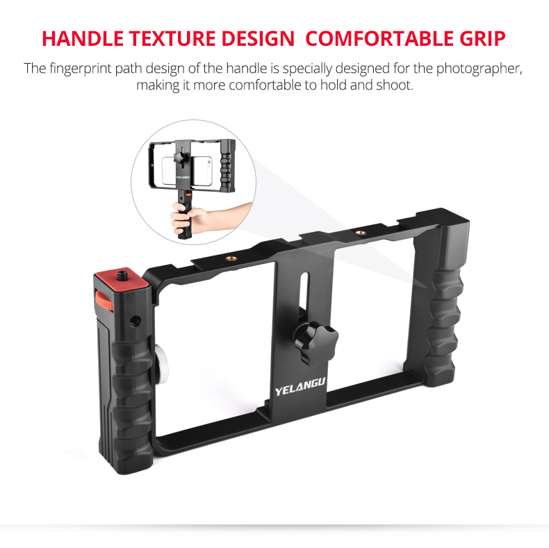 PC02A Smartphone Video Rig( Plastic+ Double Handle) PC02A Smartphone Video Rig( Plastic+ Double Handle)