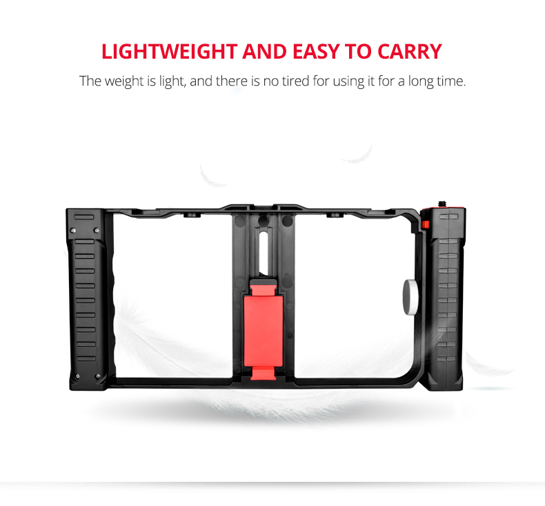 PC02A Smartphone Video Rig( Plastic+ Double Handle) PC02A Smartphone Video Rig( Plastic+ Double Handle)