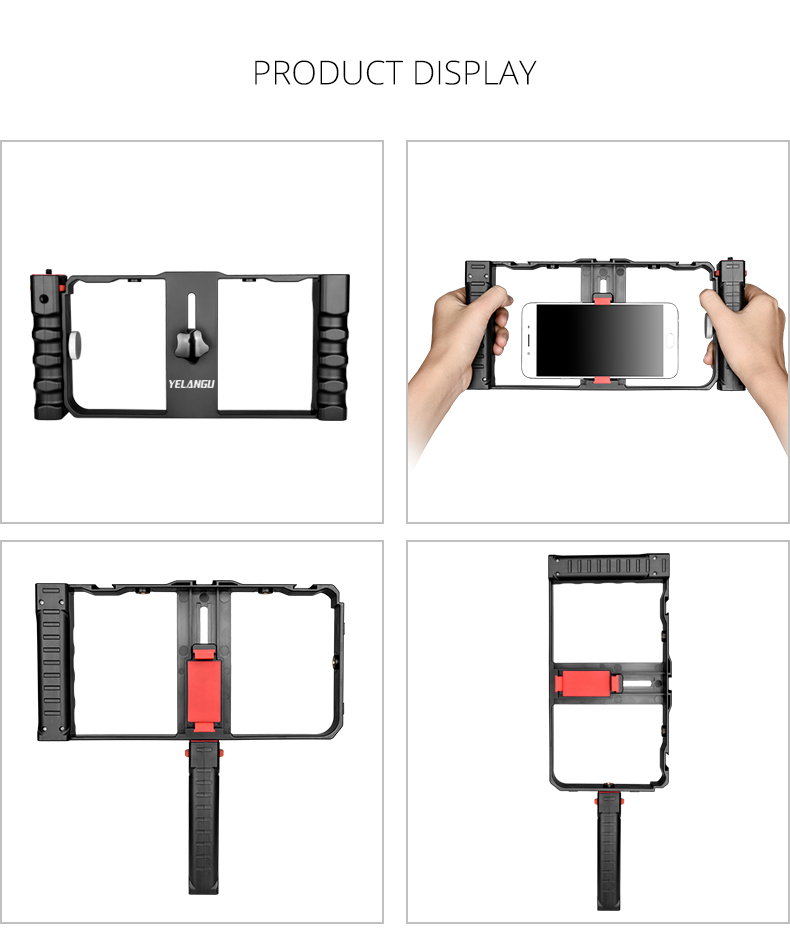 PC02A Smartphone Video Rig( Plastic+ Double Handle) PC02A Smartphone Video Rig( Plastic+ Double Handle)