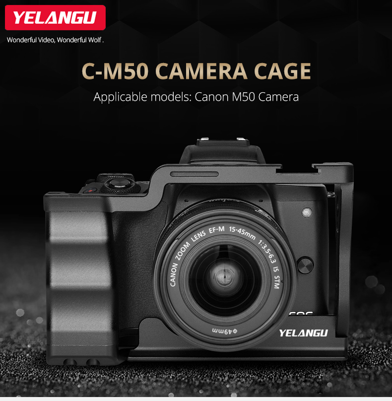 C14-A Camera Cage For Canon M50( Without Handle) C14-A Camera Cage For Canon M50( Without Handle)