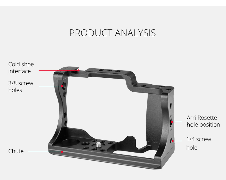 C14-A Camera Cage For Canon M50( Without Handle) C14-A Camera Cage For Canon M50( Without Handle)
