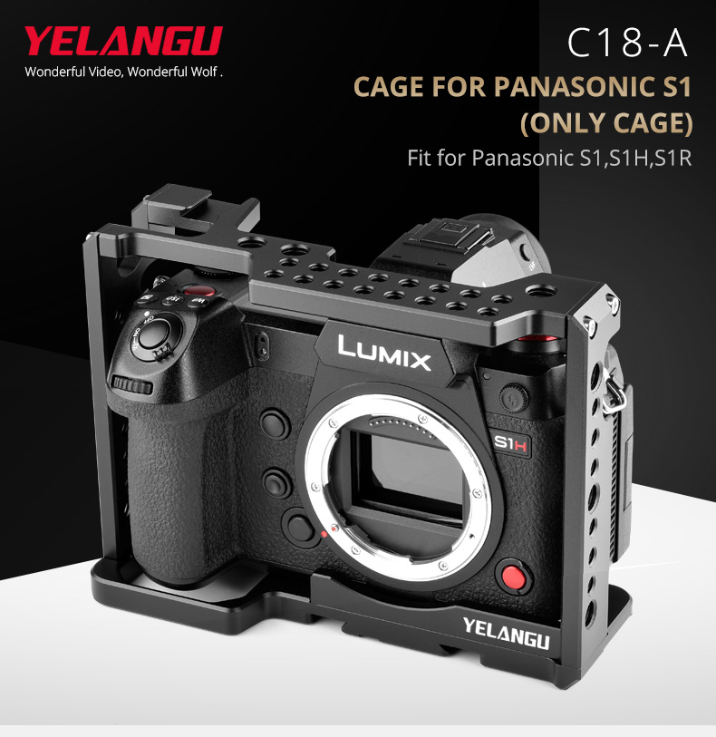 C18-A Camera Cage for Panasonic S1,S1H,S1R( Only Cage) C18-A Camera Cage for Panasonic S1,S1H,S1R( Only Cage)