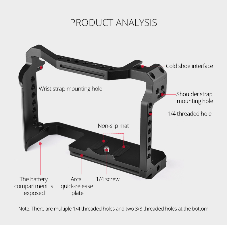 C22 Canon EOS R5/R6 camera cage C22 Canon EOS R5/R6 camera cage