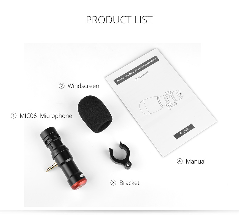 MIC06 Microphone/ Professional Portable Smartphone Recording
