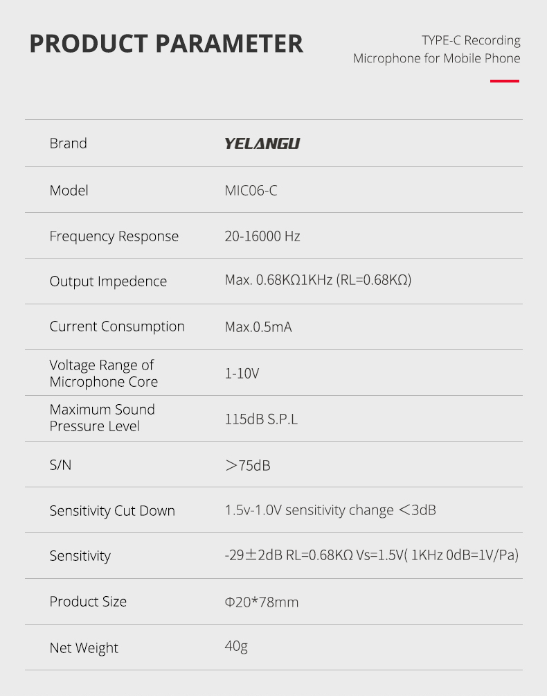 MIC06-C Type-C Professional Pocket Microphone MIC06-C Type-C Professional Pocket Microphone