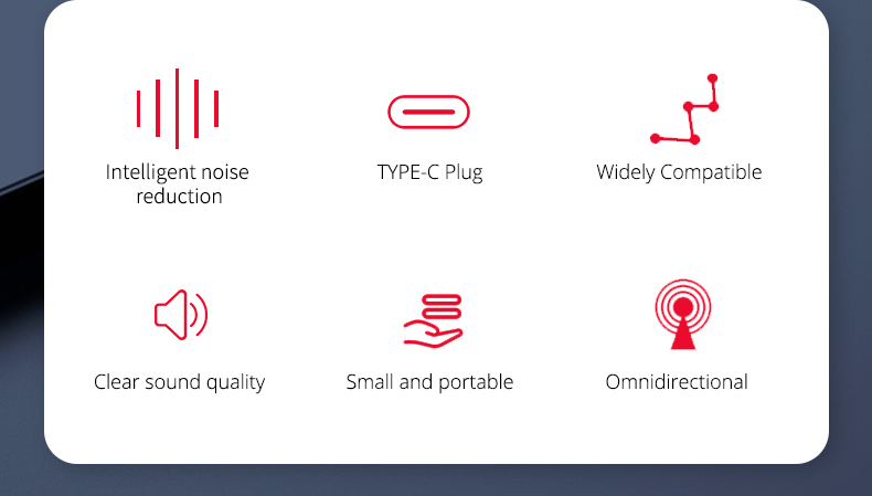 MY2-C Type-C Single Clip Lavalier Microphone MY2-C Type-C Single Clip Lavalier Microphone