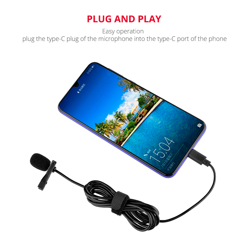 MY2-C Type-C Single Clip Lavalier Microphone MY2-C Type-C Single Clip Lavalier Microphone