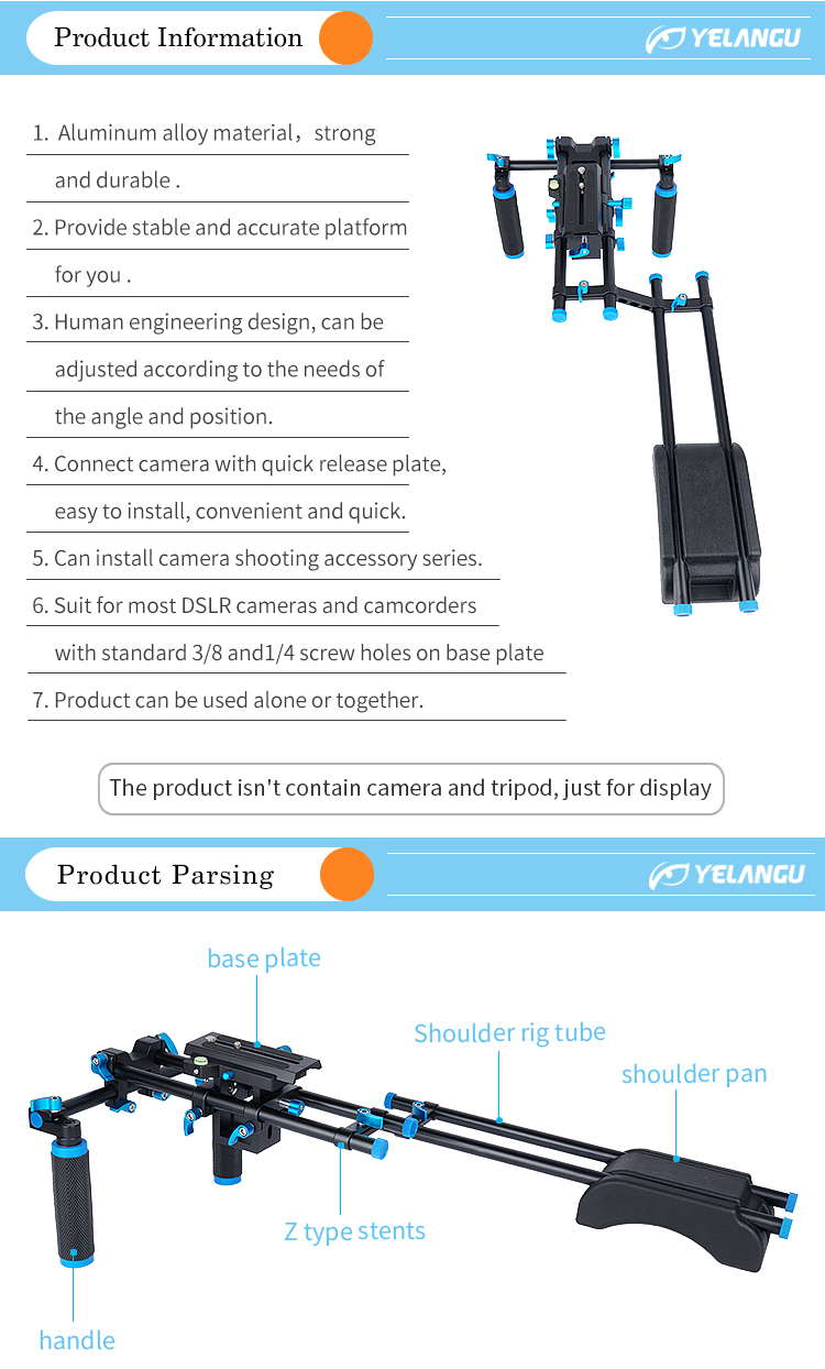 D202 DSLR Camera Cage Shoulder Mount Kit D202 DSLR Camera Cage Shoulder Mount Kit