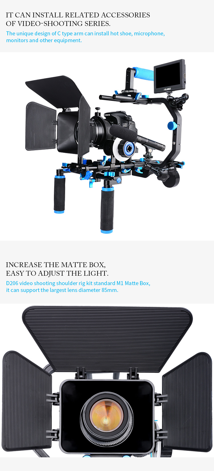 D206 Dslr Rig( Blue)