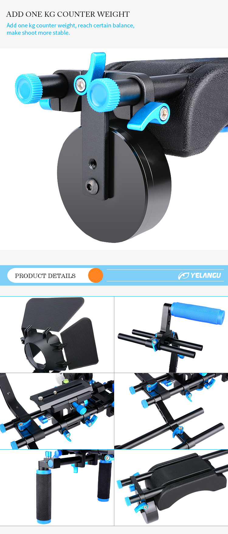 D206 Dslr Rig( Blue)
