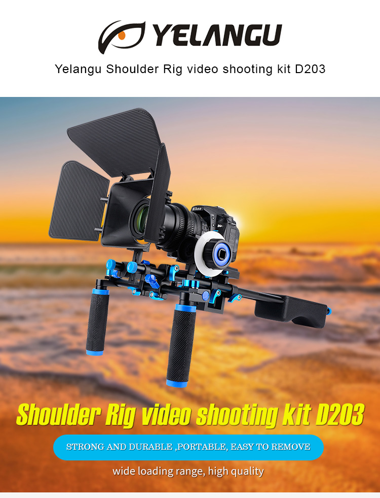 D203 DSLR Camera Cage Shoulder Mount Kit