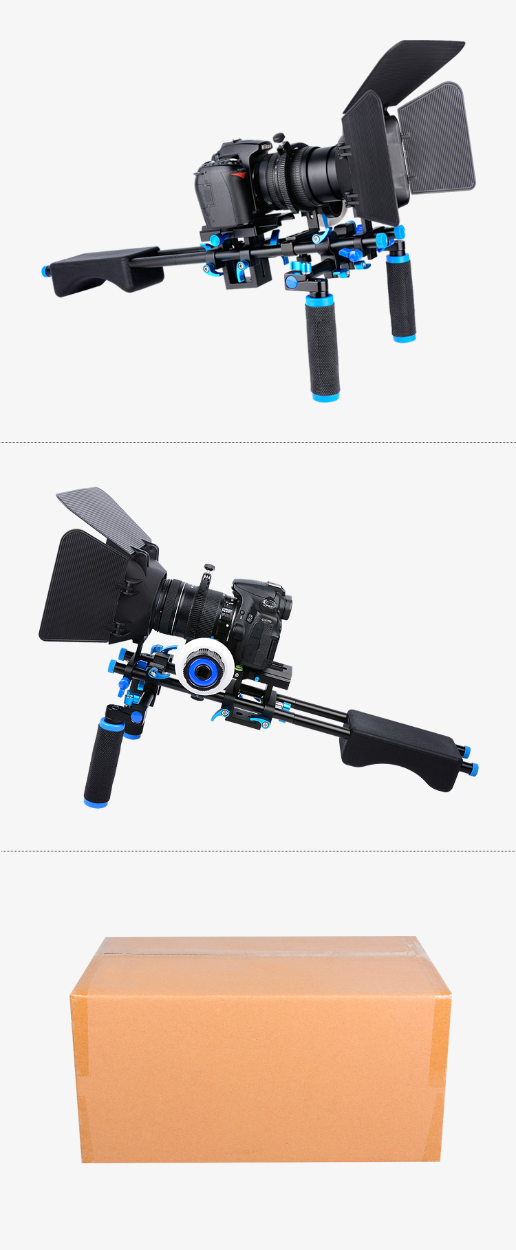 D203 DSLR Camera Cage Shoulder Mount Kit
