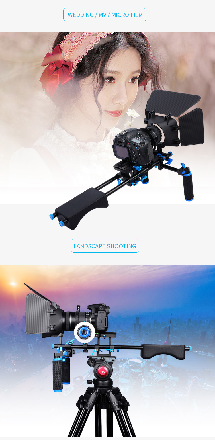 D203 DSLR Camera Cage Shoulder Mount Kit