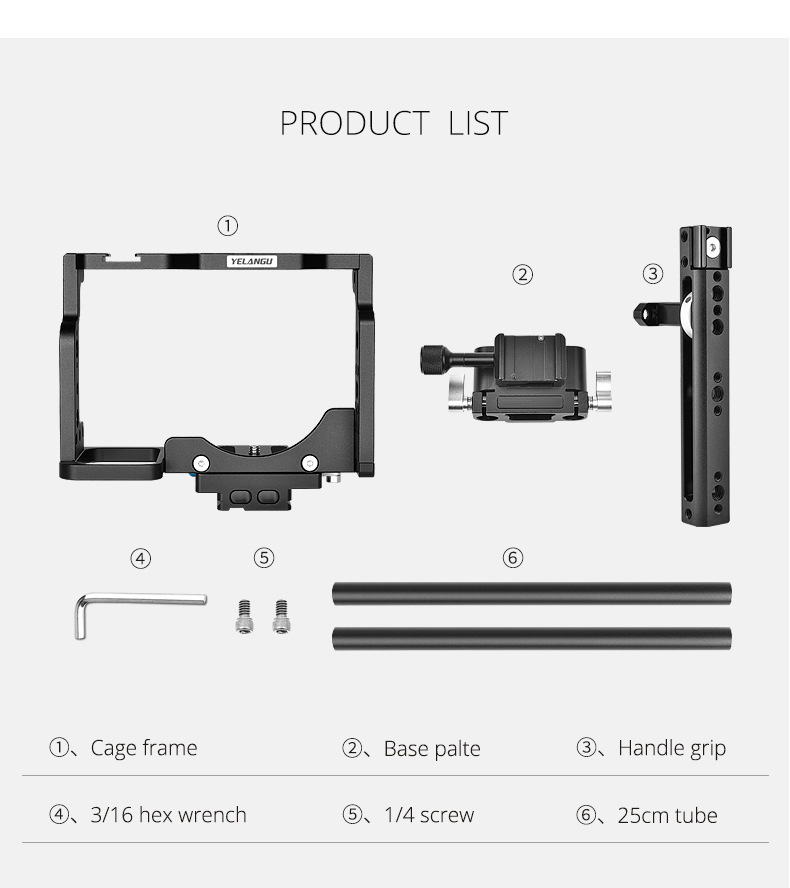 YELANGU C15 Camera Cage for Nikon Z6/Z7 YELANGU C15 Camera Cage for Nikon Z6/Z7