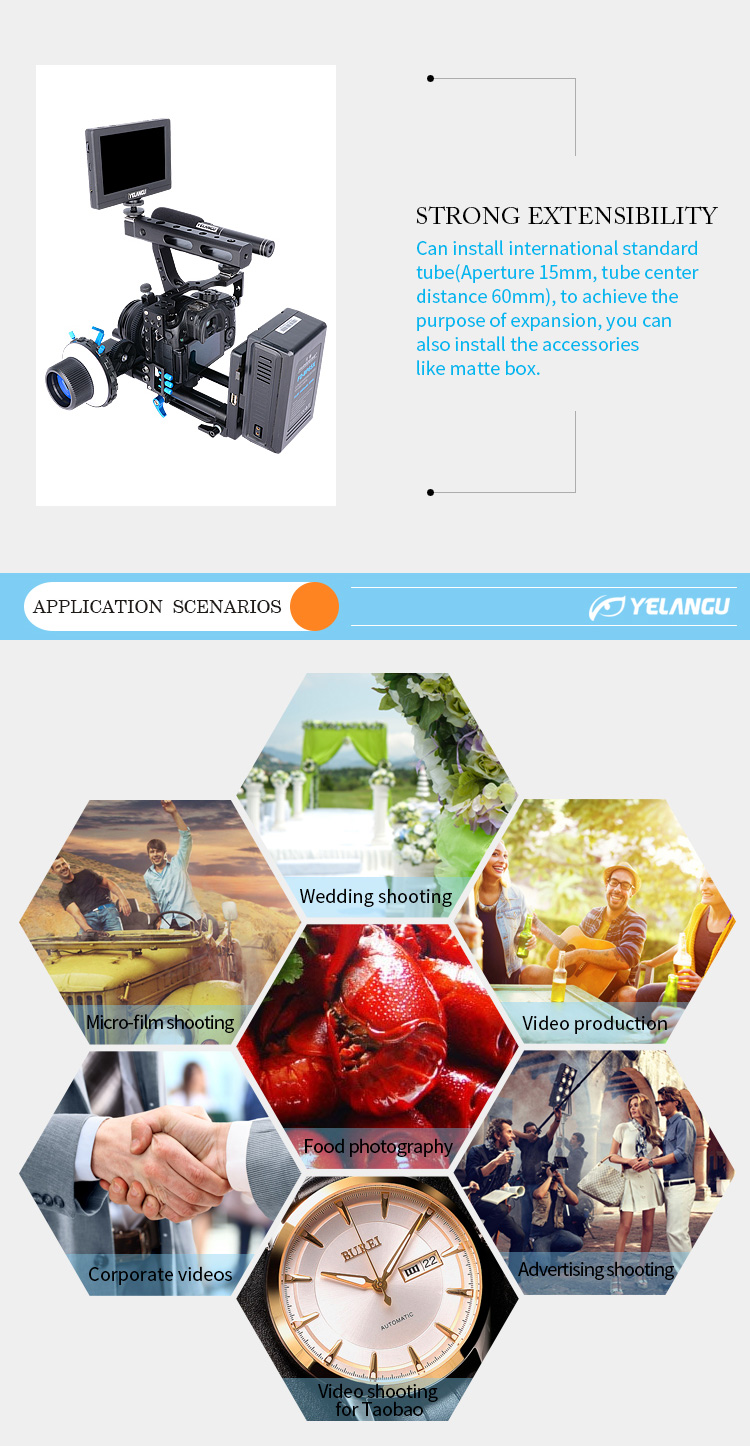 F3 DSLR Professional Follow Focus For Digital Camera