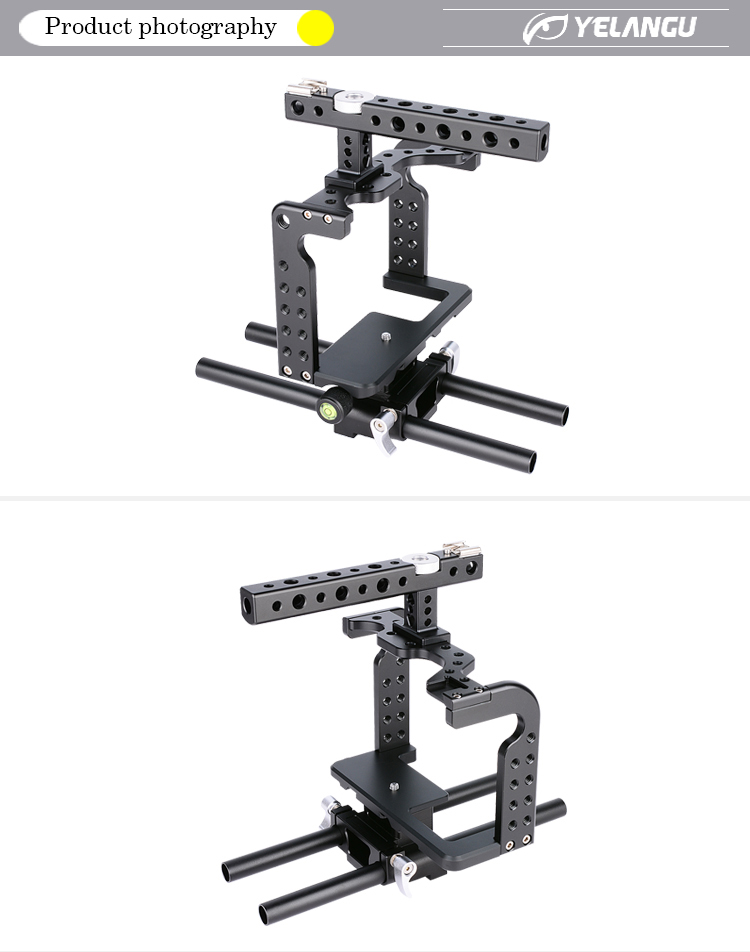 YELANGU C7-A GH5 Camera Cage without Top Handheld and Base Plate