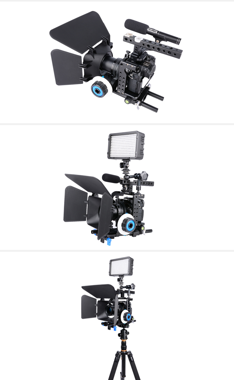 YELANGU C7-A GH5 Camera Cage without Top Handheld and Base Plate