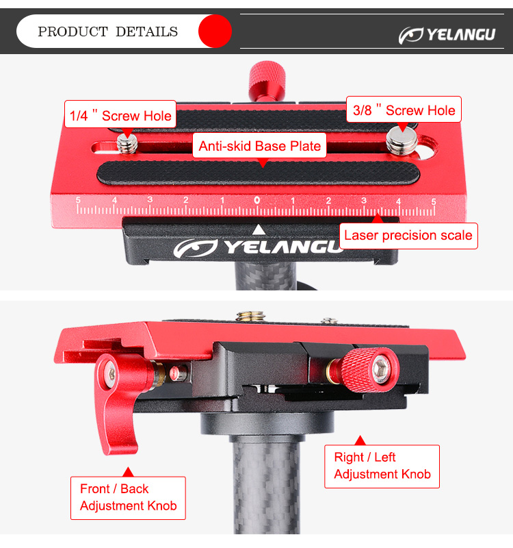 Yelangu S60T Green Mini Video Camera Stabilizer