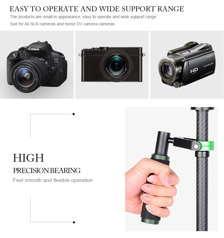 Yelangu S60T Orange Mini Video Camera Stabilizer