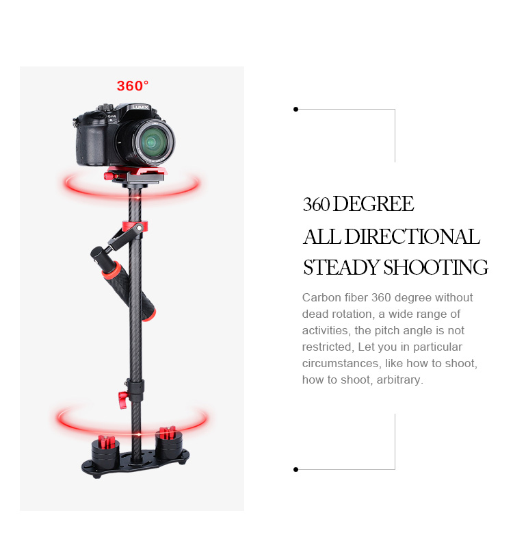 Yelangu S60T Orange Mini Video Camera Stabilizer