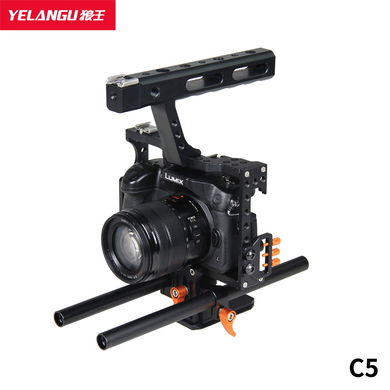 C5 Orange For GH4/A7S Camera Cage