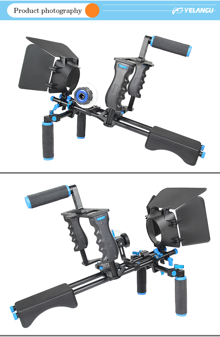 D221 Shoulder Rig +camera cage + F0 follow focus +matte box M1