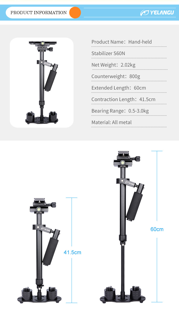 S60N Camera Stabilizer New Gimbal 