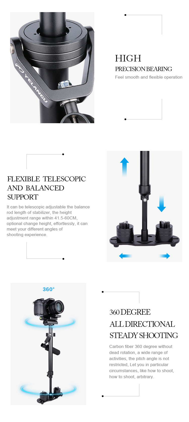 S60N Camera Stabilizer New Gimbal 