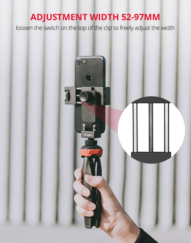 YELANGU PC10 Aluminum Alloy Mobile Phone Holder YELANGU PC10 Aluminum Alloy Mobile Phone Holder