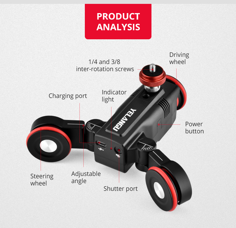 Yelangu L5i Videography Camera Dolly  Pocket Slider