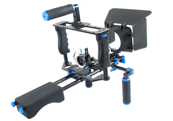 D221 Shoulder Rig +camera cage + F0 follow focus +matte box M1