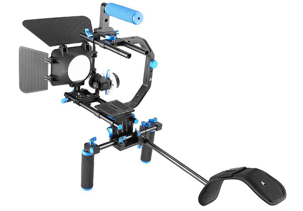 D102 Shoulder Rig with matte box follow focus F0 C shape arm