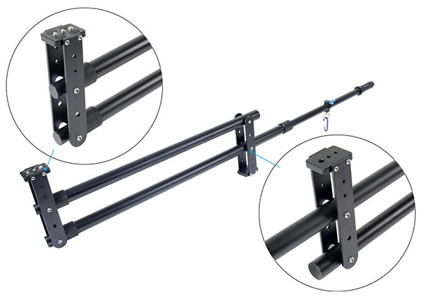 J1 Carbon Fiber Mini Jib Crane Portable Pro DSLR Video Camera Crane Jib Arm Standard Version+Bag 